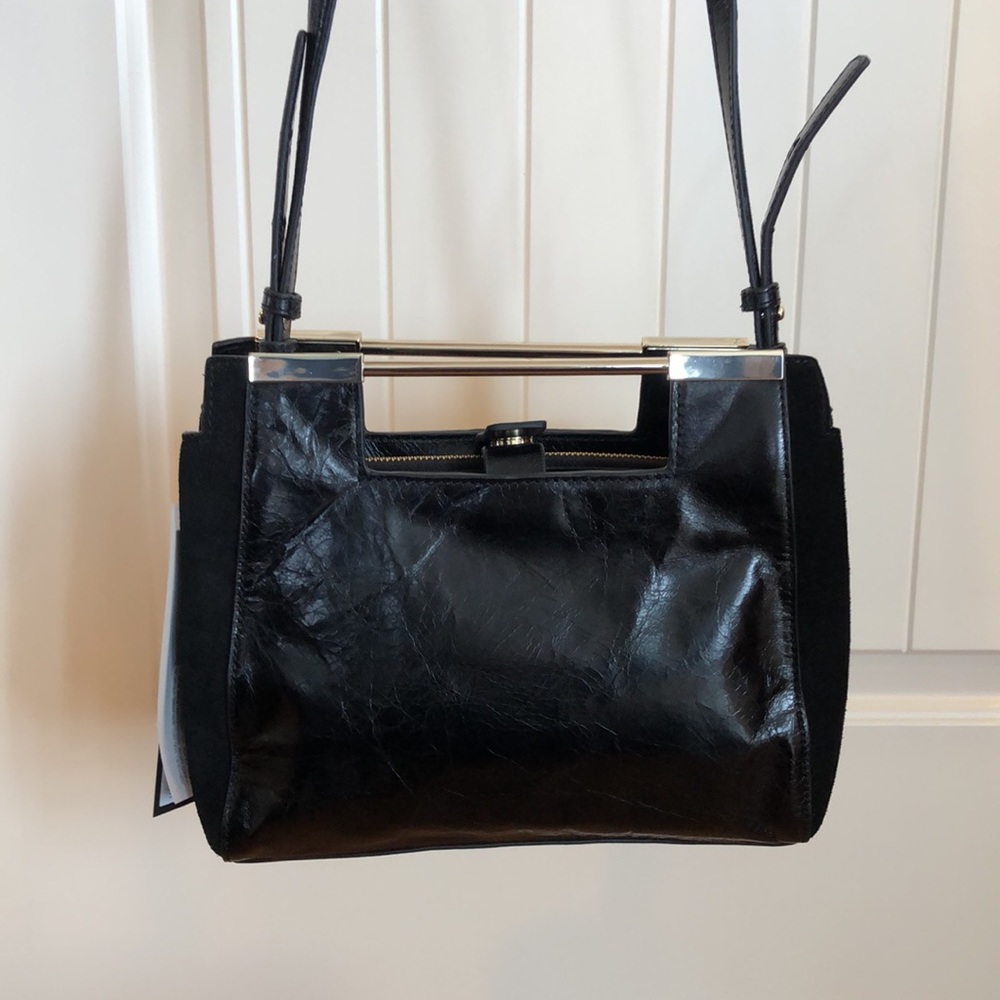 NWT Halston Heritage Black Cross Body Bag
